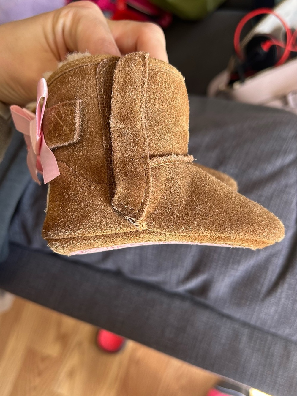 UGG Baby Jesse Bow Boots for Infants Size 0/1 Pink